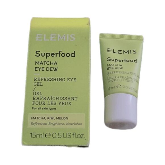 BNIB~ELEMIS Superfood Matcha Eye Dew Refreshing Eye Gel~0.5 fl. oz. - Picture 1 of 2